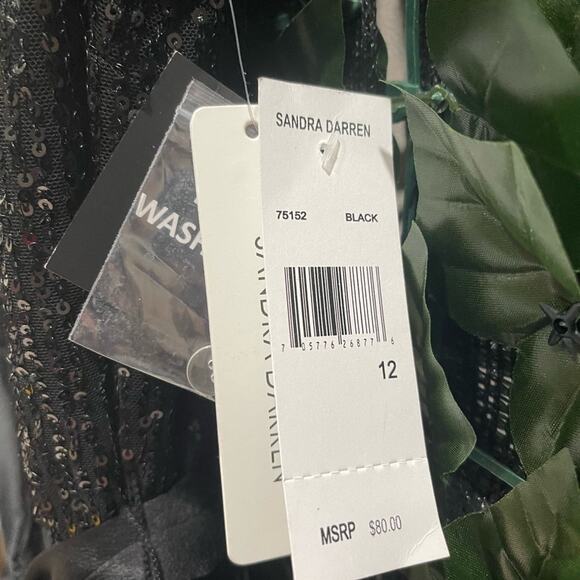 NWT! Sandra Darren Sequin Midi Dress Size 12 - Picture 3 of 3